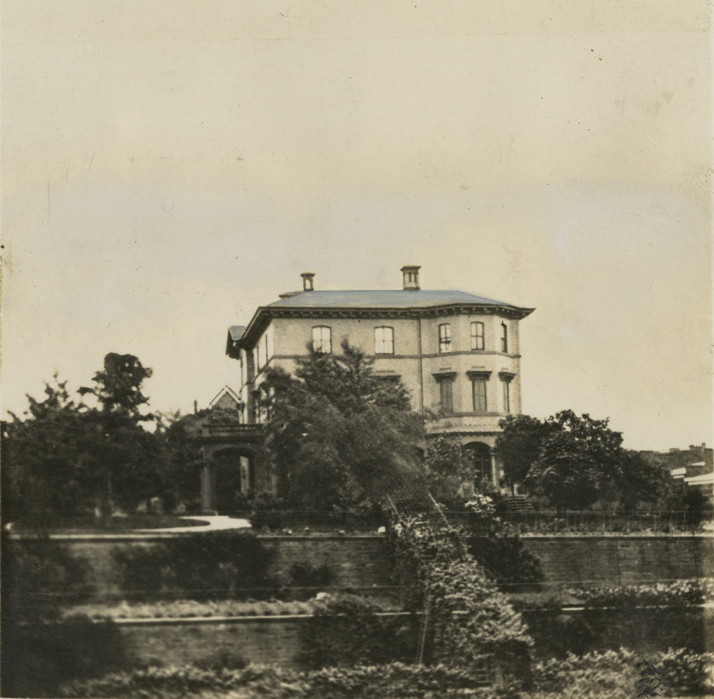 The William S. and Harriet Packer mansion at 2 Grace Court.